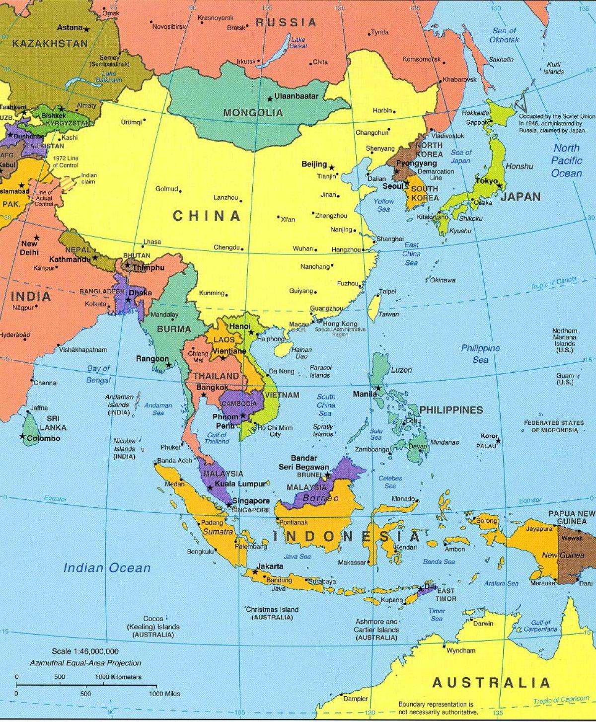 Taipei plats på världskartan