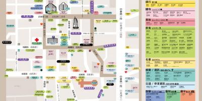 Ximending shopping district karta