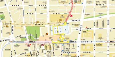 Karta över Taipei city mall