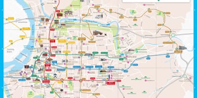 Taipei turistattraktioner karta